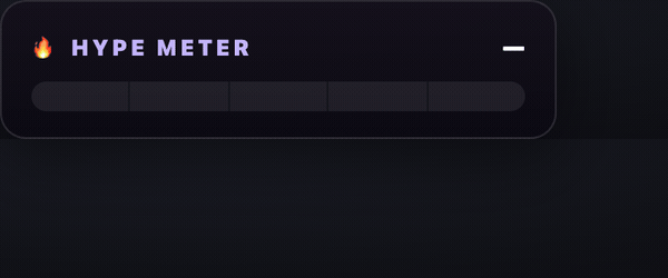 Hype meter demo